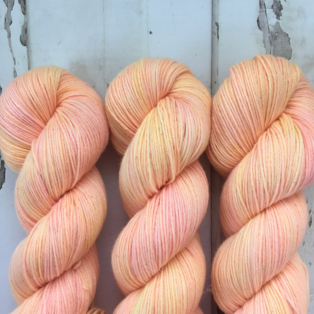 Peach Mimosa --- Merino Cotton Fingering