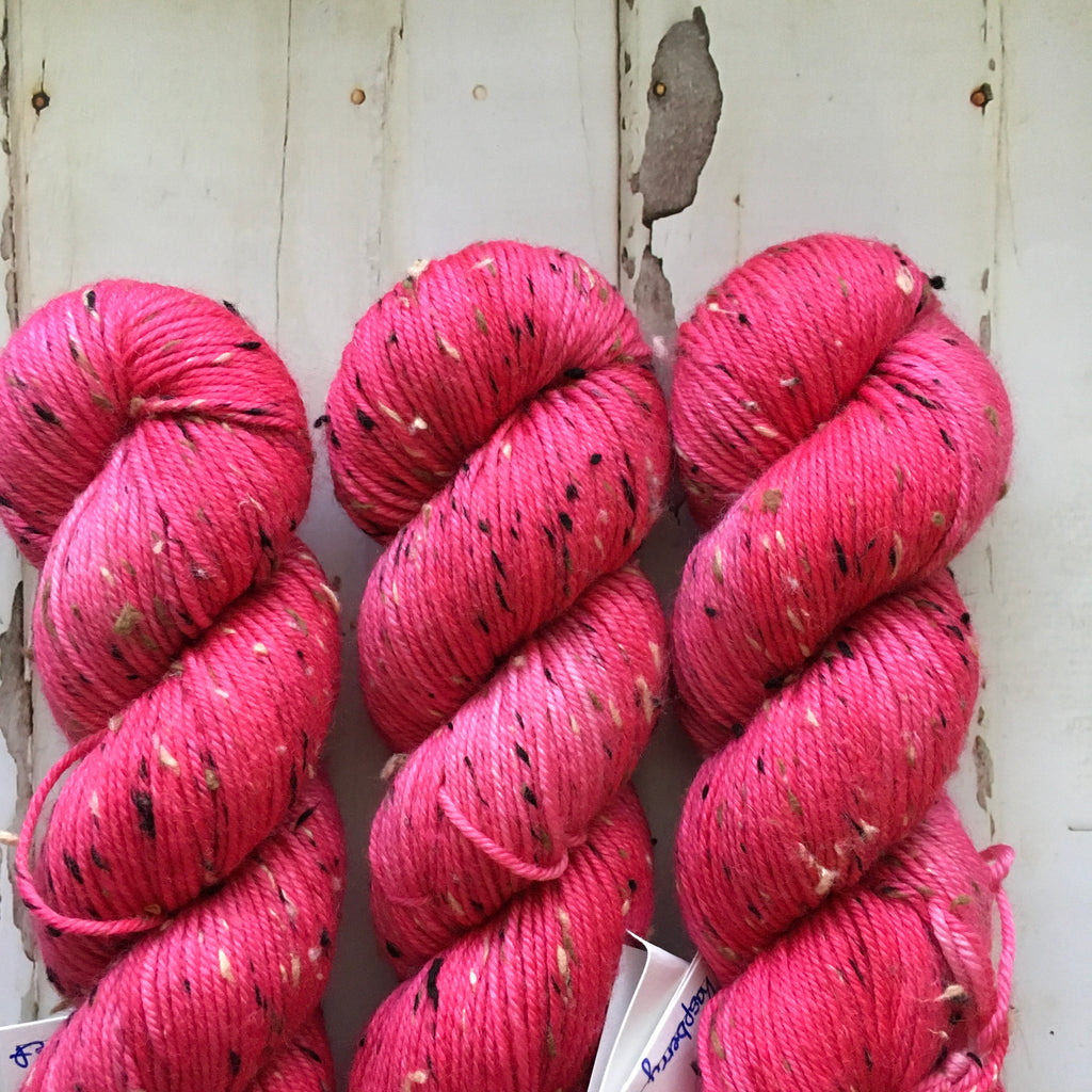 Raspberry Beret --- Tweed DK